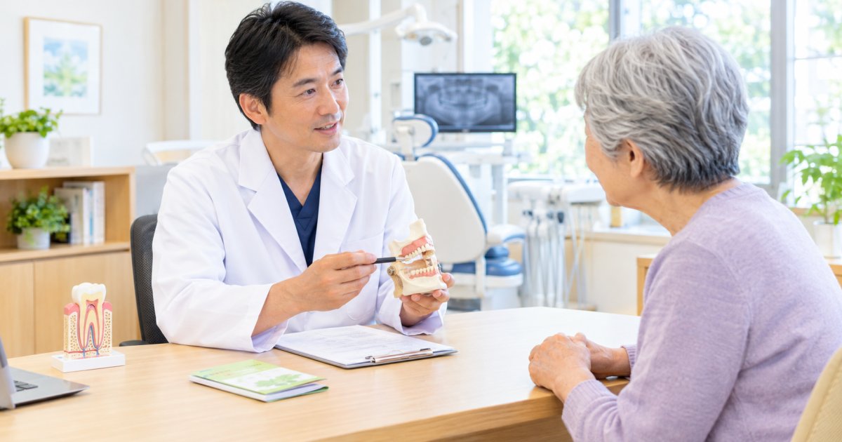 骨粗鬆症の薬服用や骨量不足の方はインプラント義歯に不向きか